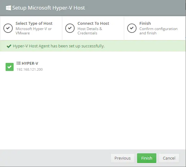 Setup Microsoft Hyper-V Host with Altaro