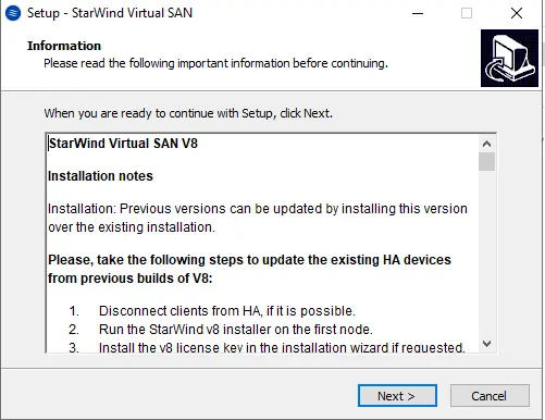 Setup StarWind virtual san