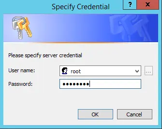 Specify server credentials PowerCLI