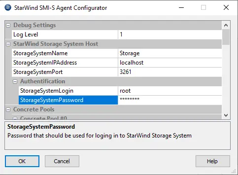 StarWind SMI-S agent configurator