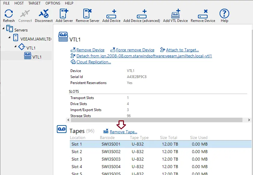 StarWind management console