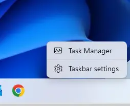 Start menu open task manager