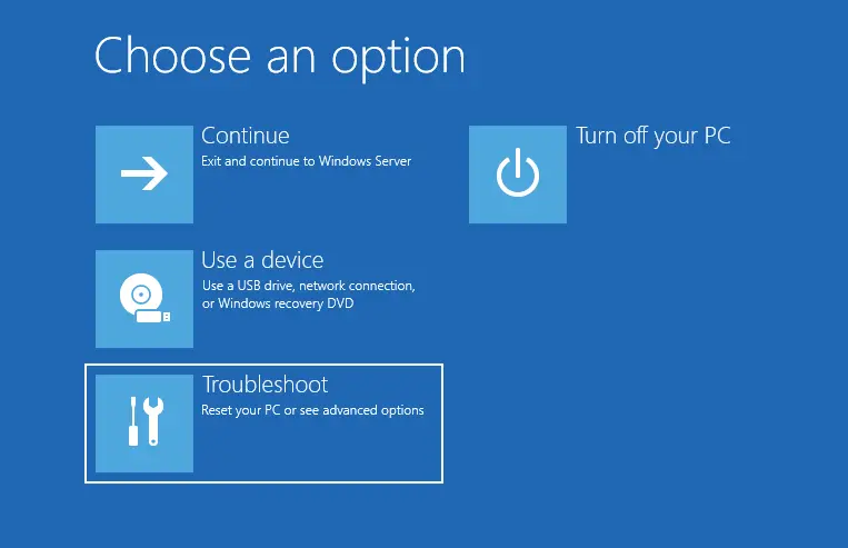 System image recovery troubleshoot