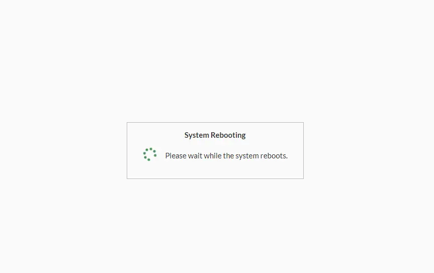 System rebooting fortigate VM