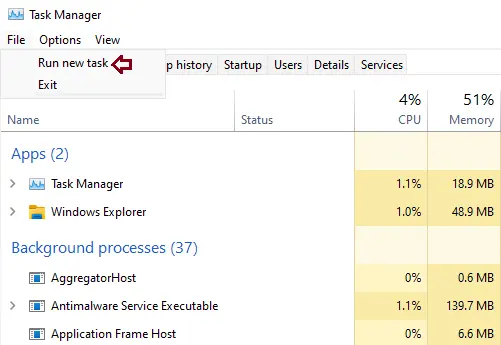 Task manager compmgmt.msc