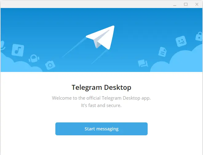 Telegram desktop start messaging
