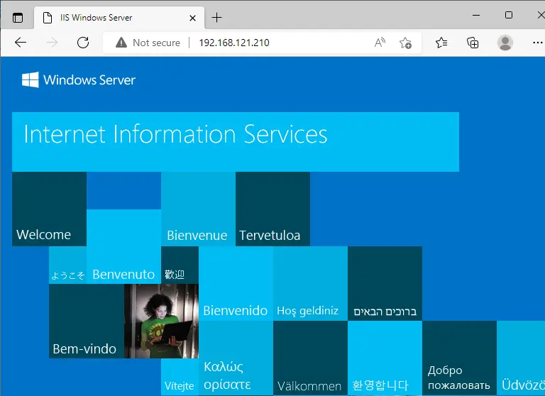 Test network load balancing IIS