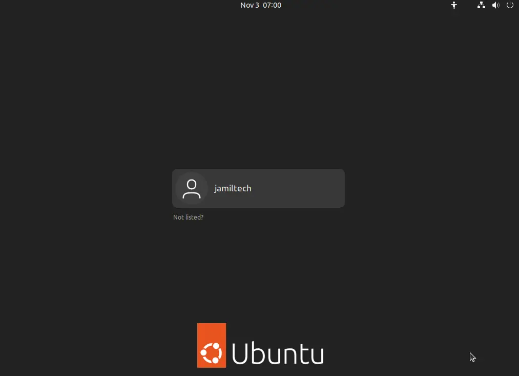 Ubuntu Login Screen Access Windows