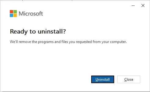 Uninstall Microsoft Office 365