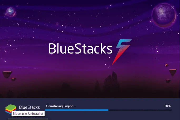 Uninstalling BlueStacks