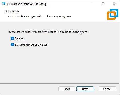 Upgrade VMware workstation Pro shortcuts