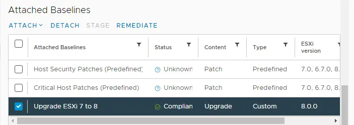 Upgrade host Lifecycle baselines