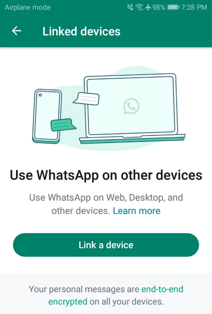 Use WhatsApp on Web desktop