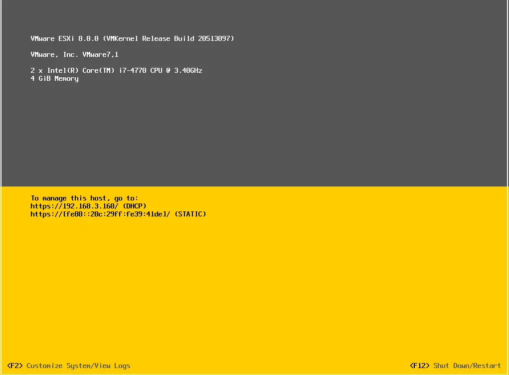 VMware ESXi 8.0.0