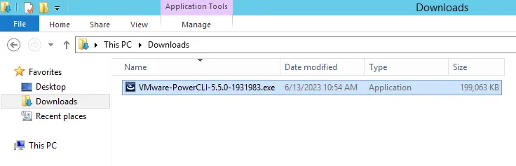 VMware-PowerCLI installer