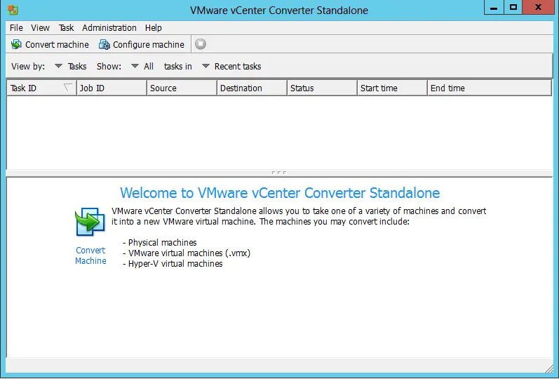 VMware to VMware vCenter converter