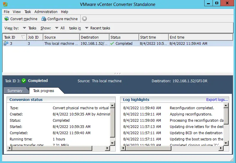 VMware vCenter Converter Standalone