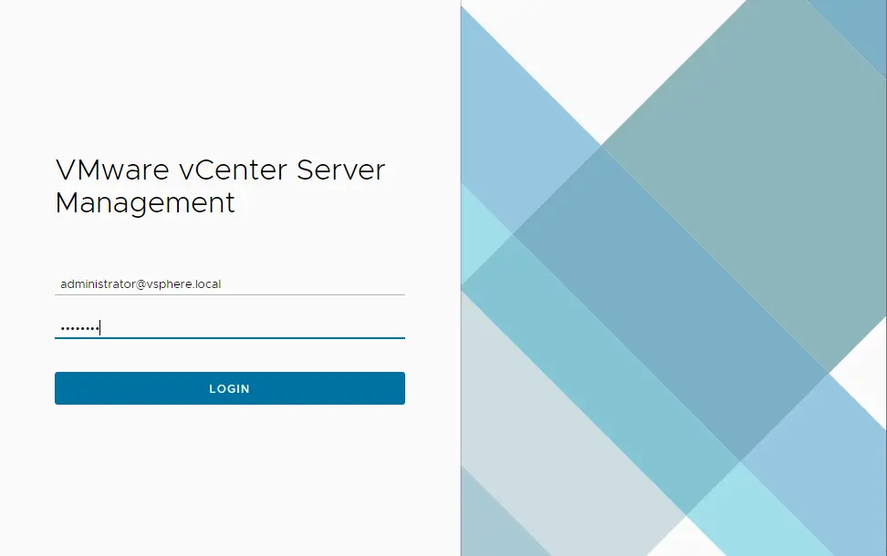 VMware vCenter server management