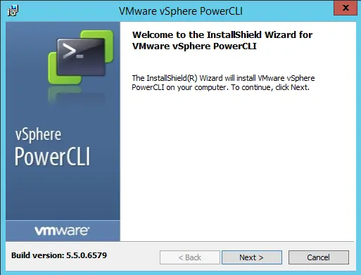 VMware vSphere PowerCLI wizard