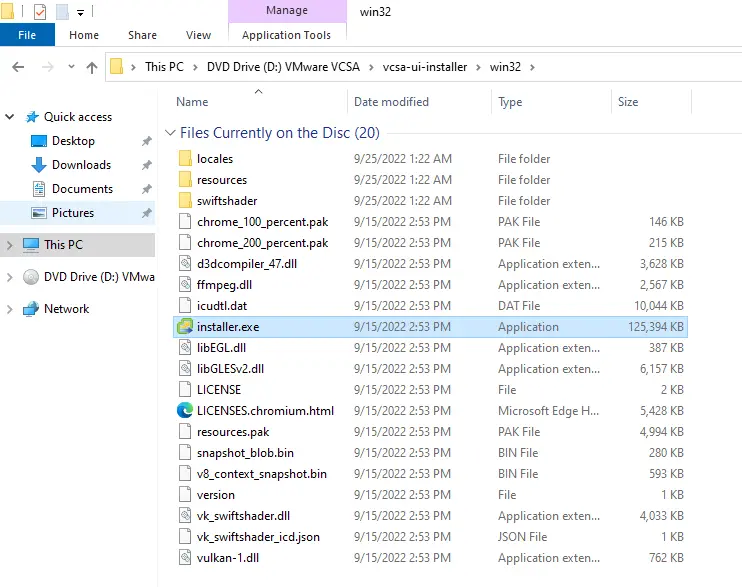 Vcsa-ui-installer file