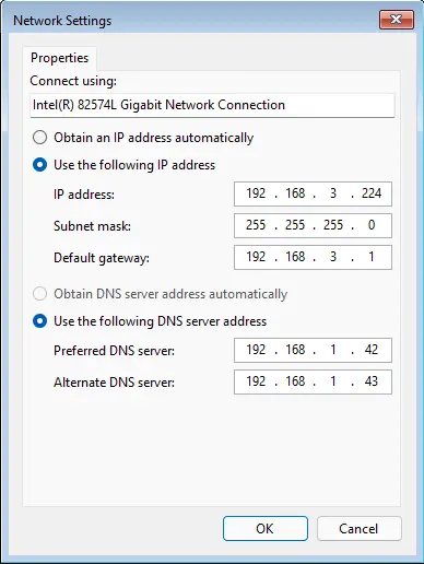 Veeam agent network settings