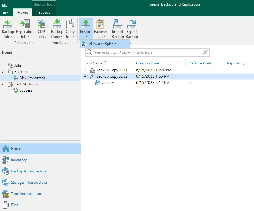 Veeam backup and replication