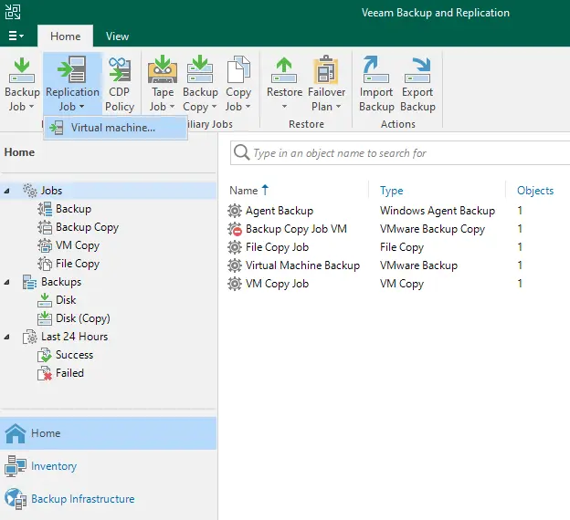 Veeam backup and replication