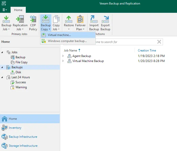 Veeam backup and replication