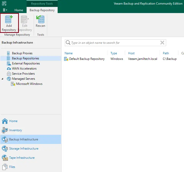 Veeam backup and replication