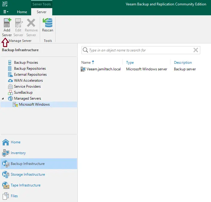 Veeam backup and replication