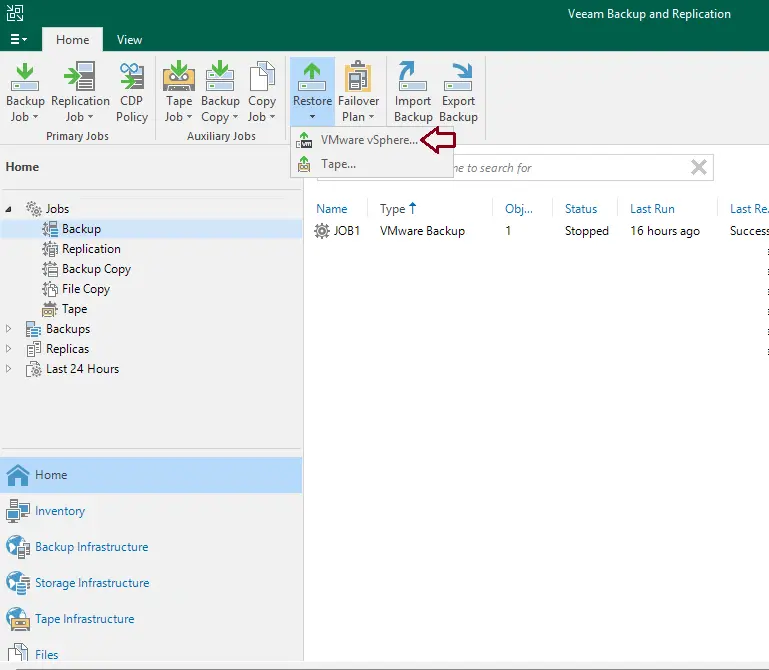 Veeam backup and replication