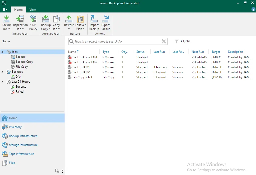 Veeam backup and replication