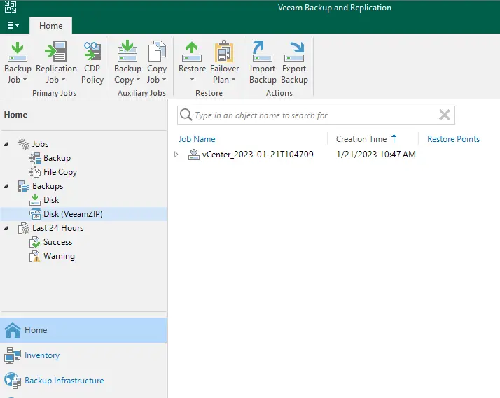 Veeam backup and replication