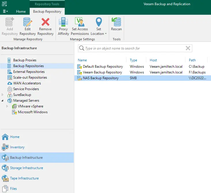 Veeam backup and replication