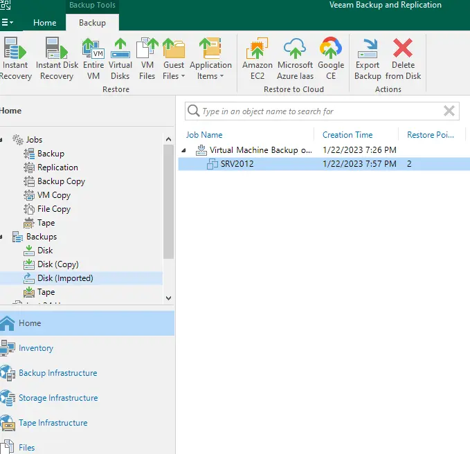 Veeam backup and repository