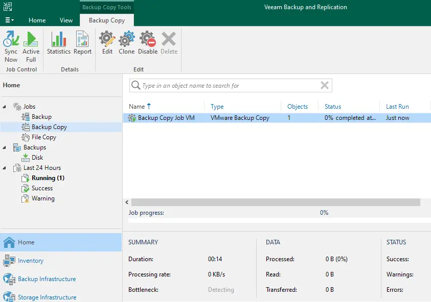 Veeam backup copy job