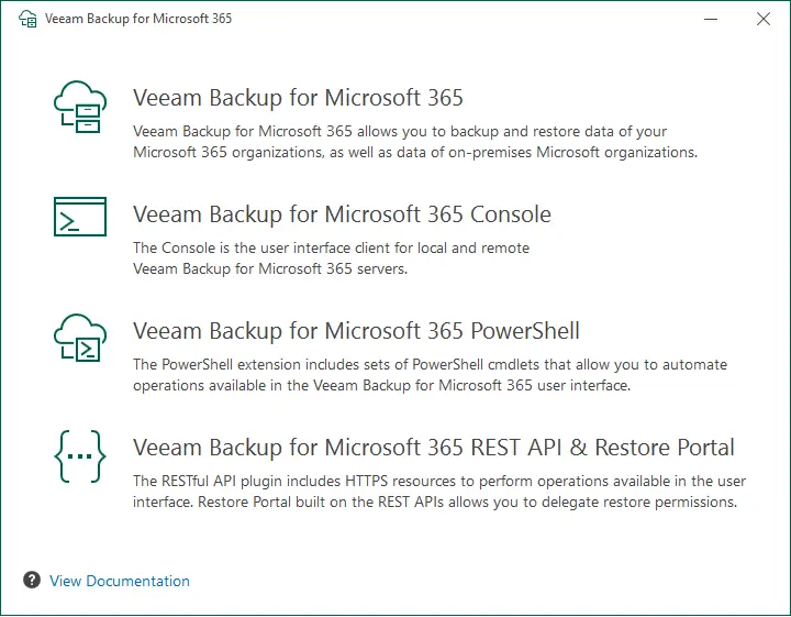 Veeam backup for Microsoft 365 setup