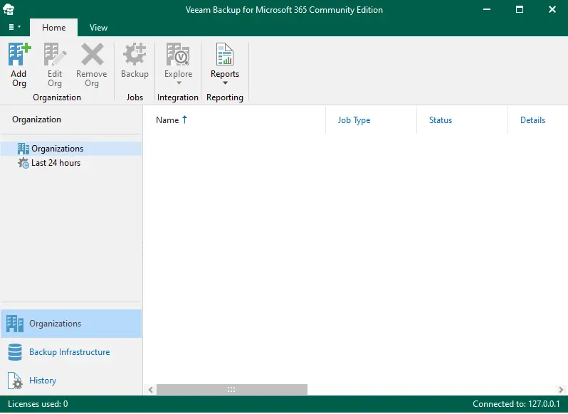 Veeam backup for Microsoft 365