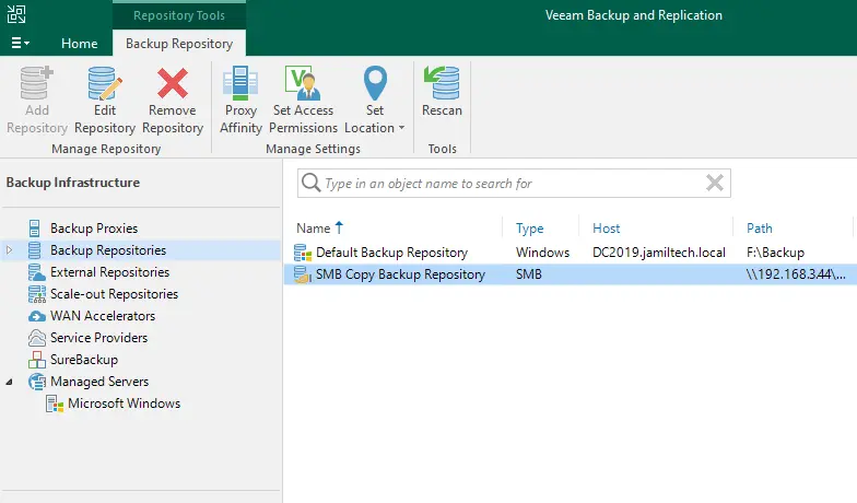 Veeam backup repository