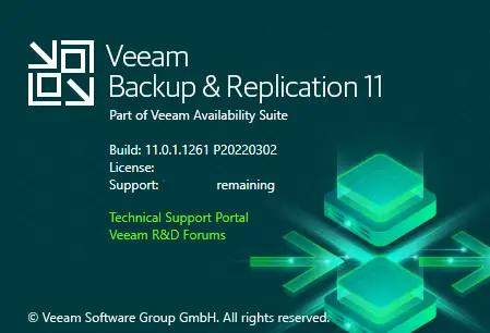 Veeam backup version 11