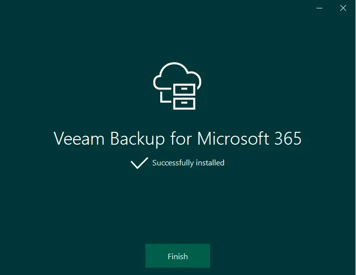 Veeam for Microsoft 365 installed