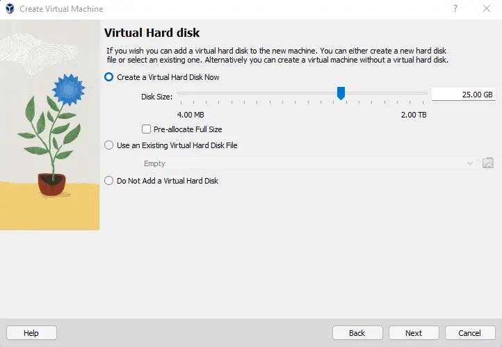 Virtual hard disk virtualbox