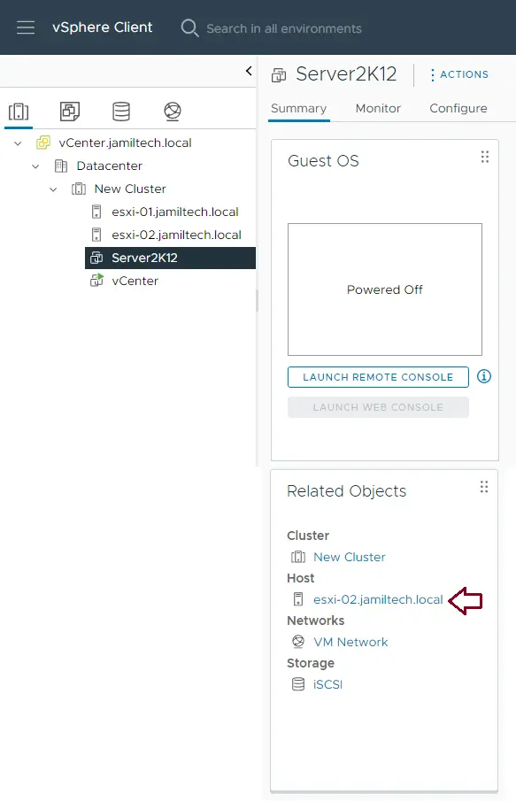 Virtual machine summary