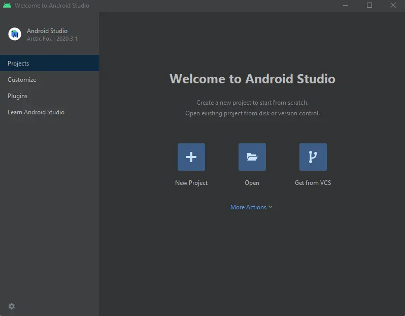 Welcome to Android Studio