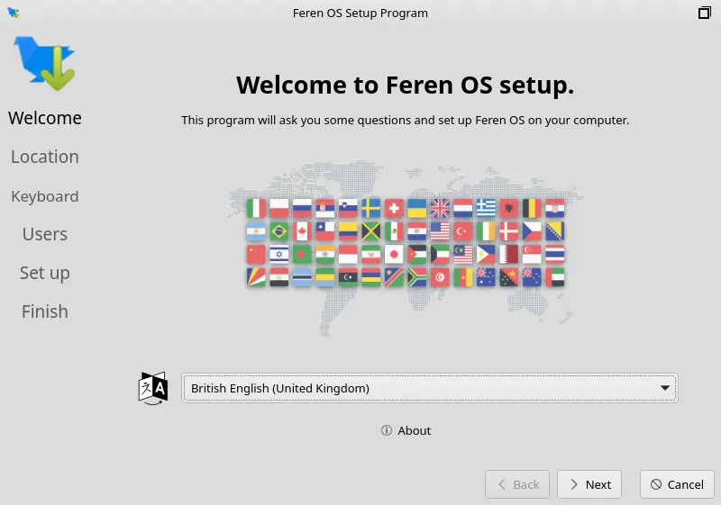 Welcome to Feren OS setup