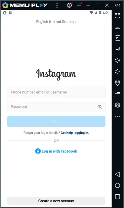 Welcome to Instagram MEmu Play