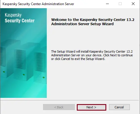 Welcome to Kaspersky Security Center