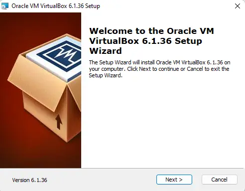 Welcome to VirtualBox setup