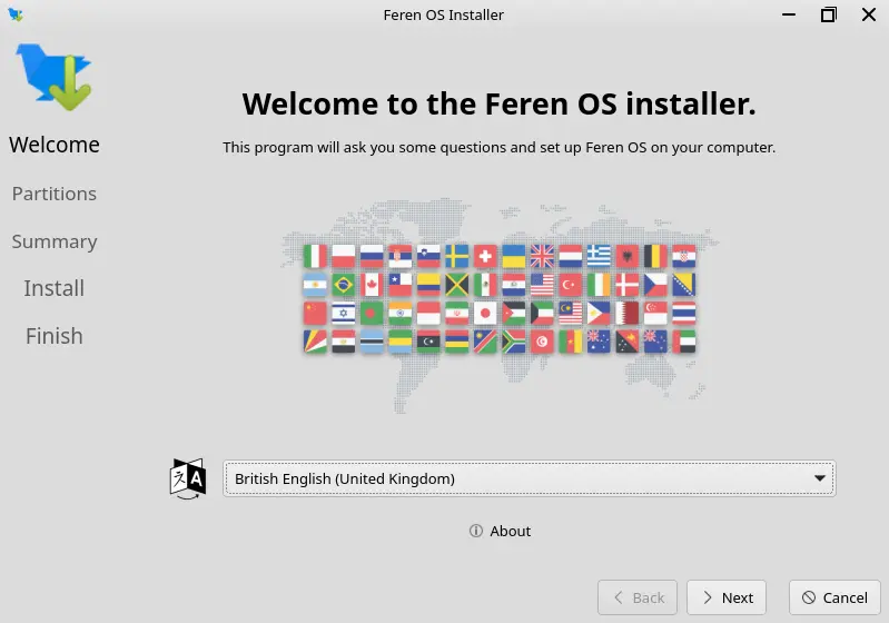 Welcome to the Feren OS installer