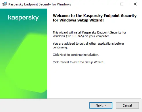 Welcome to the Kaspersky endpoint security